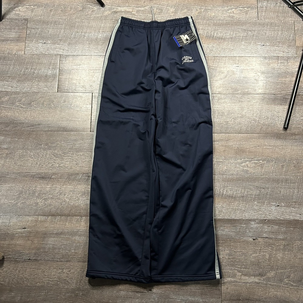 Vintage Y2K Starter Lined Men Sz M Blue Baggy Ankle Zip Sweat Pant Loose NWT